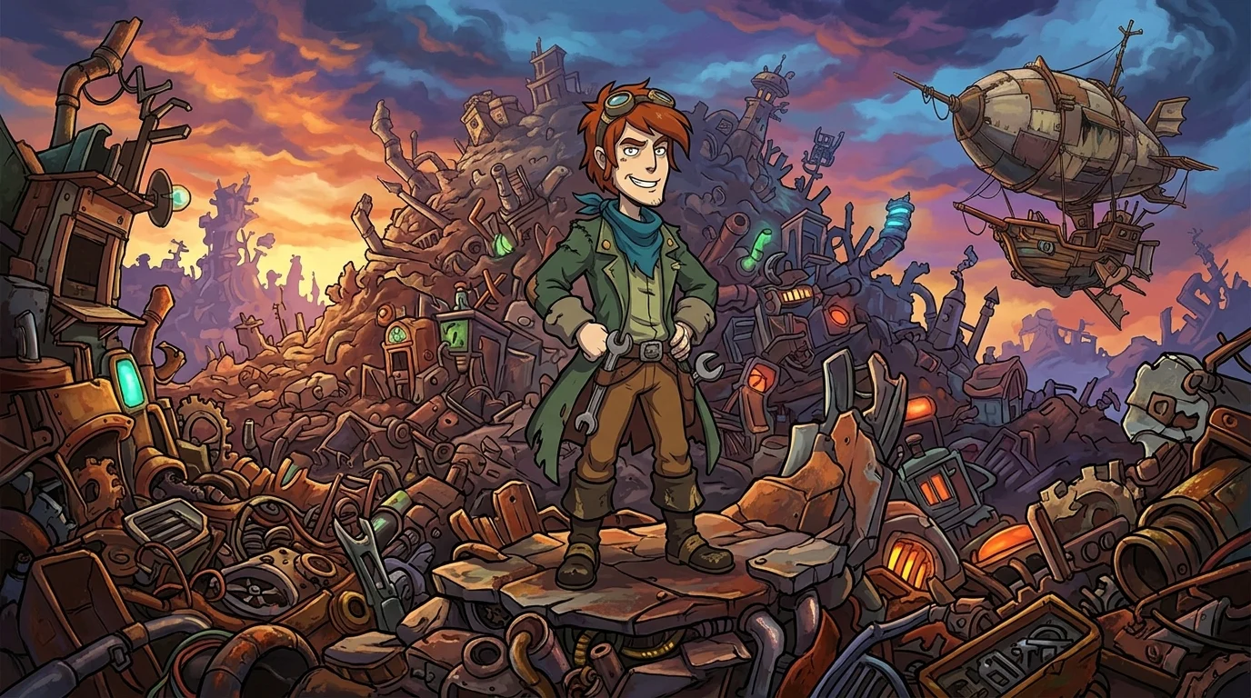 Прохождение Deponia: все главы от начала до финала