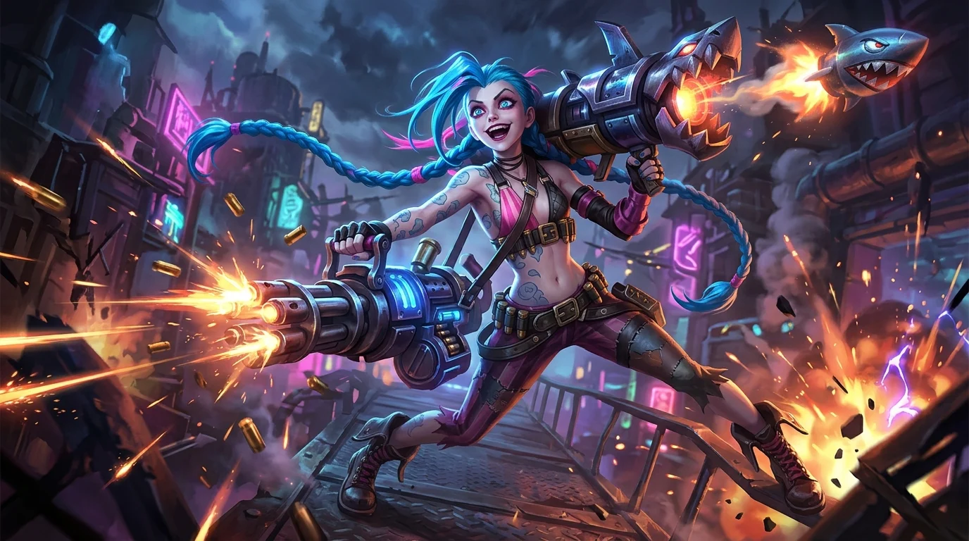 Гайд на Джинкс в League of Legends 2025