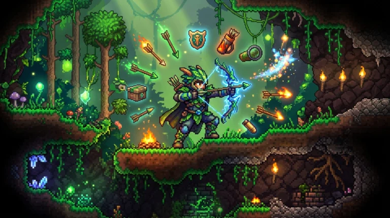 Гайд на Стрелка в Terraria: броня, оружие и аксессуары по этапам
